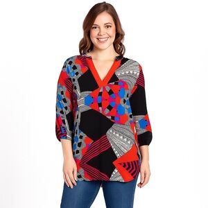 Gibson latimer V-Neck Blouse Multicolor Size S